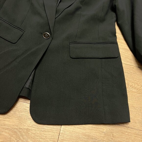Maeve Roll-Sleeve Blazer-Black-NWT Size 6 - Picture 3 of 13
